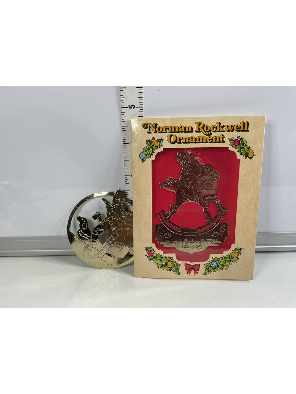 McDonald’s Norman Rockwell 1982 And 1983 Gold Plated Ornaments